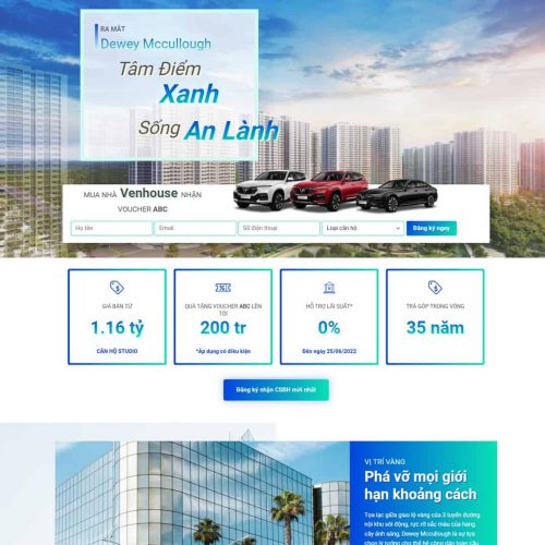 Mẫu giao diện Landing page bất động sản 10