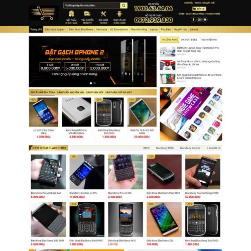 Mẫu giao diện điện máy 01