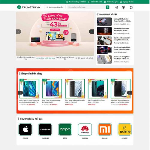 Mẫu giao diện điện máy 05