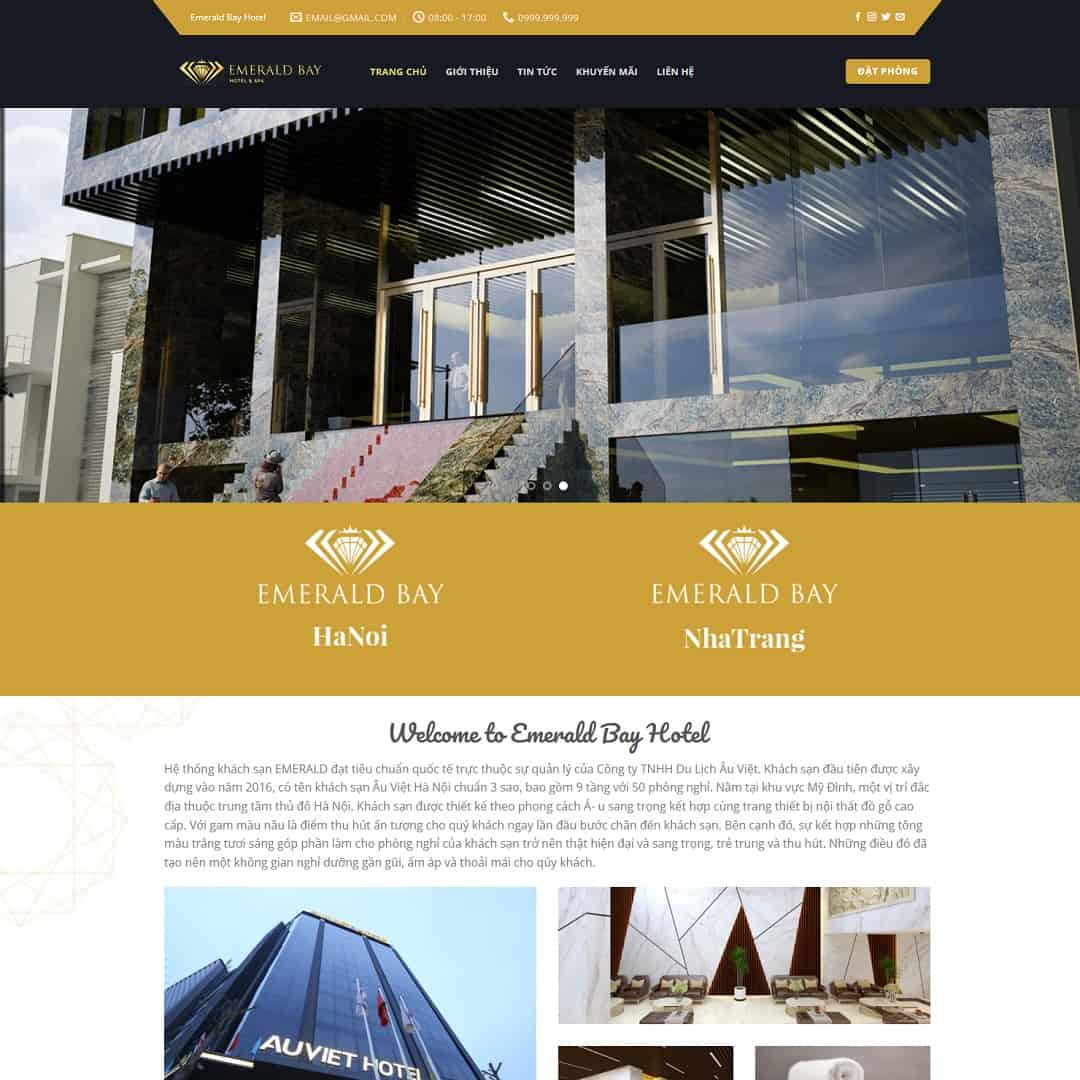 Mẫu giao diện Khách Sạn