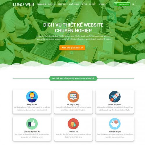Mẫu giao diện công ty thiết kế Website 03