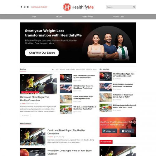 Mẫu giao diện tin tức 18